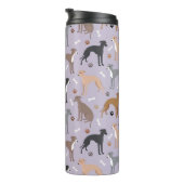 Italian Greyhound Dog Bones and Paws Thermosbeker (Geroteerd rechts)