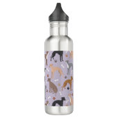 Italian Greyhound Dog Bones and Paws Waterfles (Links)