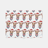 Italian Greyhound Dog Breed Christmas Fleece Deken (Voorkant (Horizontaal))