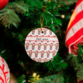 Italian Greyhound Dog Breed Christmas Keramisch Ornament