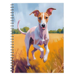 Italian Greyhound Dog Painting Pet Notitieboek
