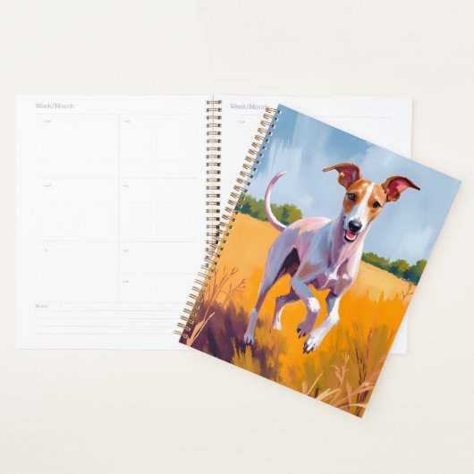 Italian Greyhound Dog Painting Pet Planner (Display)