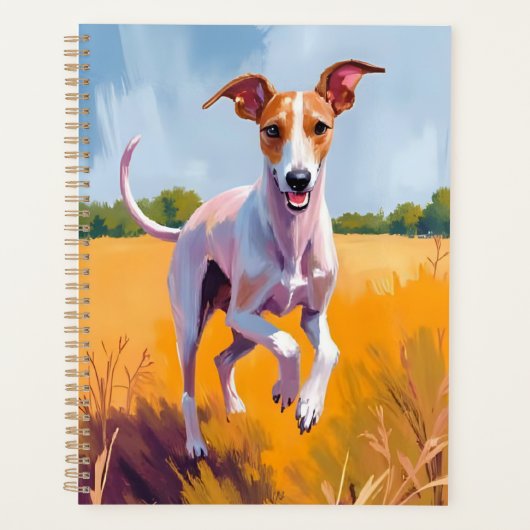 Italian Greyhound Dog Painting Pet Planner (Voorkant)