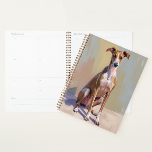 Italian Greyhound Dog Painting Planner (Display)