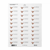 Italian Greyhound Dog Return Address Labels (Full Sheet)