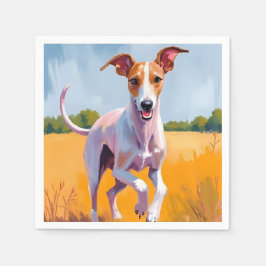 Italian Greyhound | Dog Watercolor Painting Servet