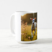 Italian Greyhound Elegant Breed Coffee Mok (Voorkant links)