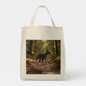 Italian Greyhound Elegant Grocery Canvas tas (Achterkant)