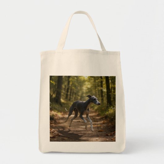 Italian Greyhound Elegant Grocery Canvas tas (Voorkant)