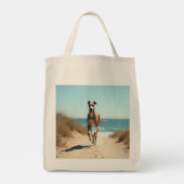 Italian Greyhound Elegant Grocery Canvas tas (Achterkant)