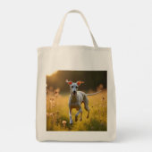 Italian Greyhound Elegant Grocery Canvas tas (Achterkant)