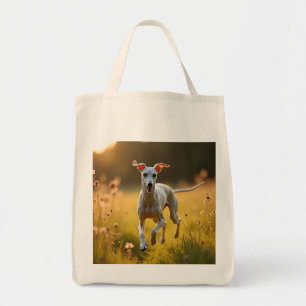 Italian Greyhound Elegant Grocery Canvas tas