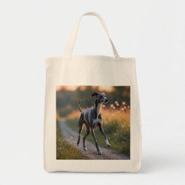 Italian Greyhound Elegant Grocery Canvas tas