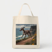Italian Greyhound Elegant Grocery Canvas tas (Voorkant)