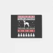 Italian Greyhound Through Snow Cute Christmas Post-it® Notes (Voorkant)