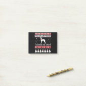 Italian Greyhound Through Snow Cute Christmas Post-it® Notes (Op bureau)