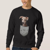 Italian Greyhound Whippet Chest Pocket For Down Trui (Voorkant)
