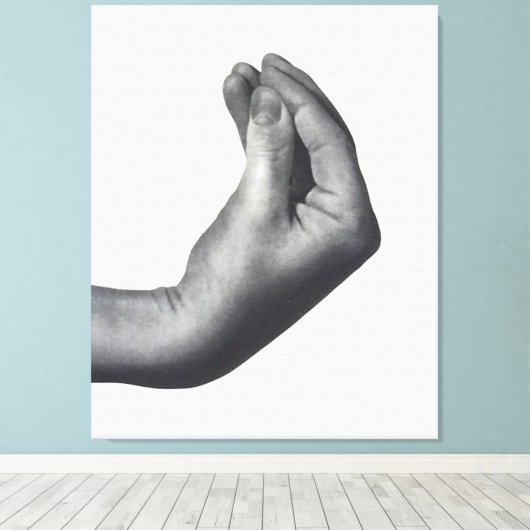 Italian Hand Canvas Afdruk (Insitu (Houten vloer))