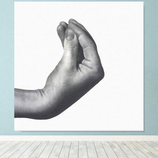 Italian Hand Canvas Afdruk (Insitu (Houten vloer))