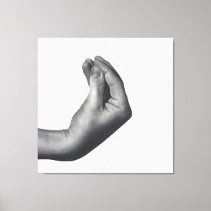 Italian Hand Canvas Afdruk