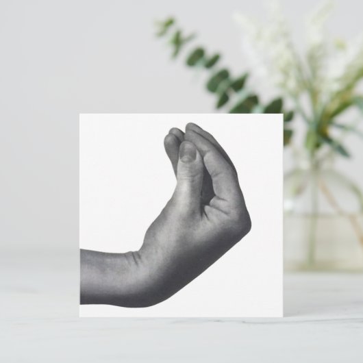 Italian Hand Kaart (Staand voorkant)