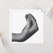 Italian Hand Kaart (Voorkant / Achterkant in situ)