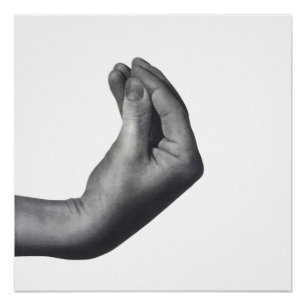 Italian Hand Perfect Poster