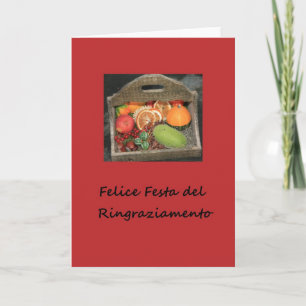 italian happy  thanksgiving autumn fruits feestdagen kaart