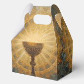 Italian Inspired Golden Chalice Shining Host Bedankdoosjes (Voorkant)
