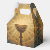 Italian Inspired Golden Chalice Shining Host Bedankdoosjes (Achterkant)