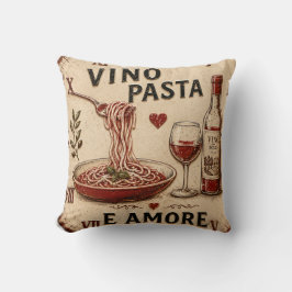 Italian Kitchen Rustic Wine & Pasta Farmhouse Kussen
