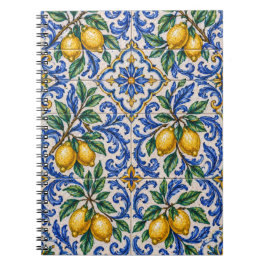 Italian Lemon Azulejo Tile Notitieboek