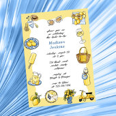 Italian Lemon Coastal Summer Vrijgezellenfeest Kaart