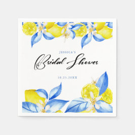 Italian Lemon Floral Bridal Shower invite Servet