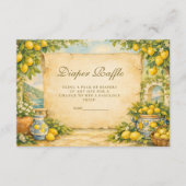 Italian Lemon Garden Diapper Raffle Informatiekaartje (Voorkant)