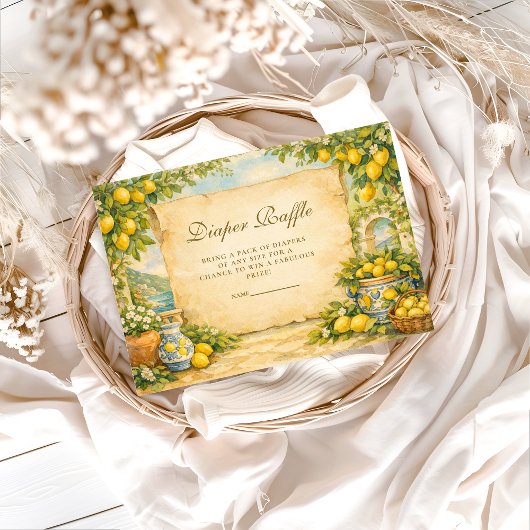 Italian Lemon Garden Diapper Raffle Informatiekaartje