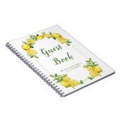 Italian Lemon Greenery Lijst bruiloft gastenboek Notitieboek (Rechterzijde)