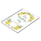 Italian Lemon Greenery Lijst Wedding Planner Notitieboek (Linkerzijde)