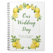 Italian Lemon Greenery Lijst Wedding Planner Notitieboek (Voorkant)