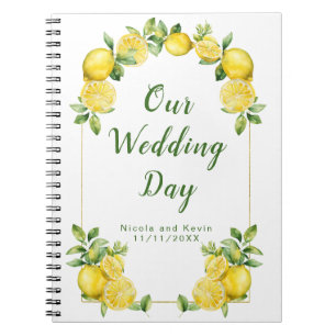 Italian Lemon Greenery Lijst Wedding Planner Notitieboek