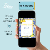 Italian Lemon Momosa Bar Baby shower Sign Poster