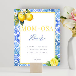 Italian Lemon Momosa Bar Sign Poster