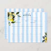 Italian Lemon Vrijgezellenfeest | Recept Kaarten