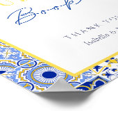 Italian Lemon Wedding Guest Book Sign Poster (Hoek)