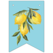 Italian Lemons Blue La Dolce Bride Vrijgezellenfee Vlaggetjes (Eerste vlag)