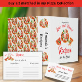 Italian Love & Pizza Party Bridal Shower Recipe Informatiekaartje