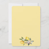Italian Mediterranean Tile Lemon Wedding Feestdagenkaart (Achterkant)