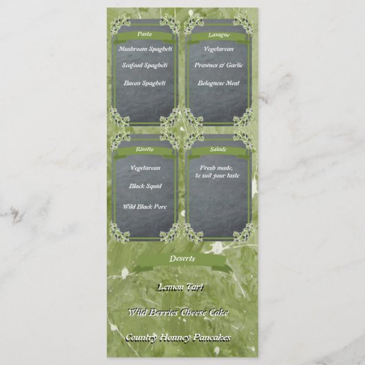 Italian menu restaurant 10,16 x 23,5 (Achterkant)