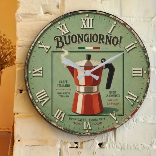 Italian Moka Pot Coffee Kitchen Decor Grote Klok