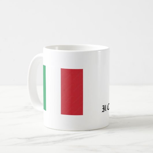 Italian Mug with Flag  Koffiemok (Voorkant links)